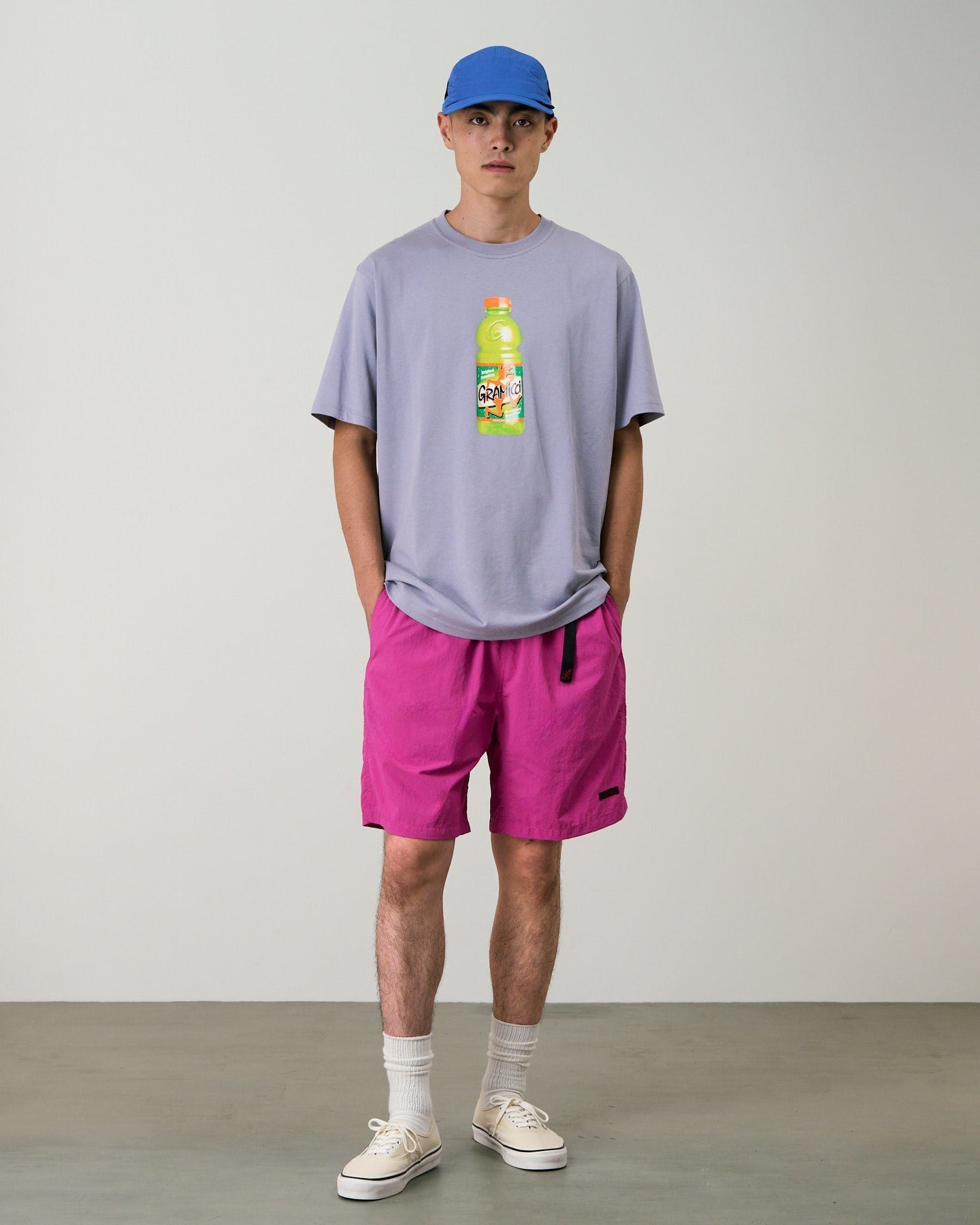 Nylon Packable G-Short Plum