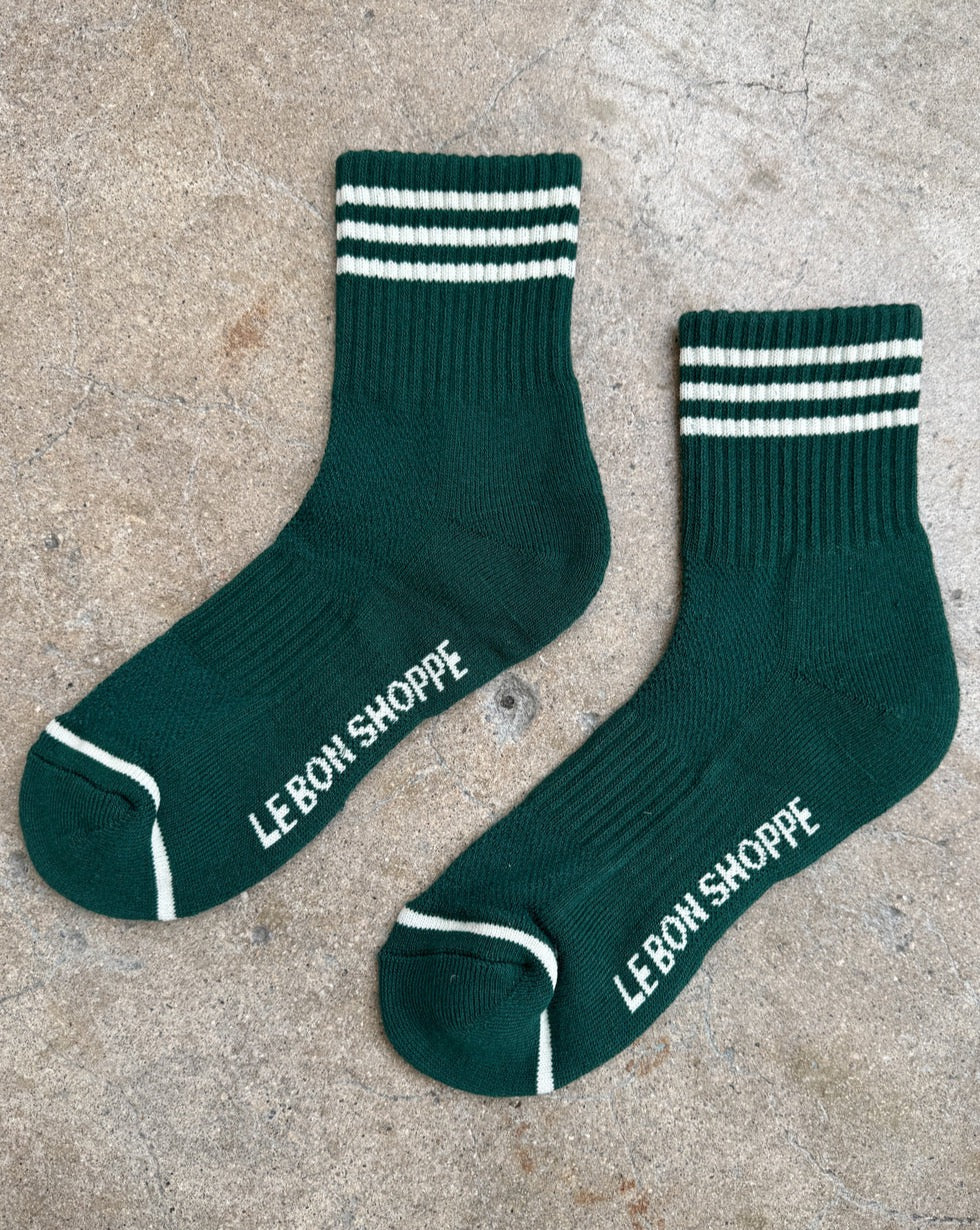 Girlfriend Socks Hunter Green