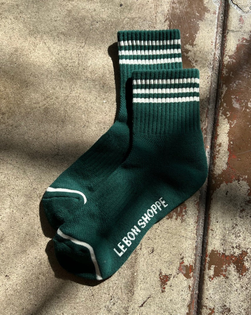 Girlfriend Socks Hunter Green