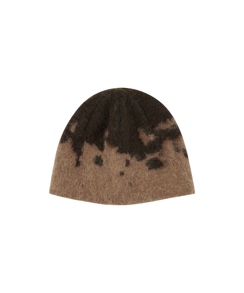 Mohair Splatter Beanie - Taupe Splatter
