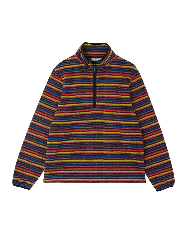 Thermal Fleece Pullover - Multi-Stripe