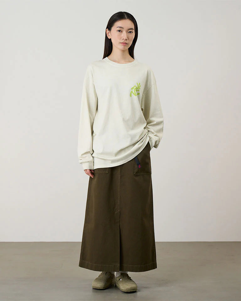 Running Man Longsleeve Tee Natural Pigment