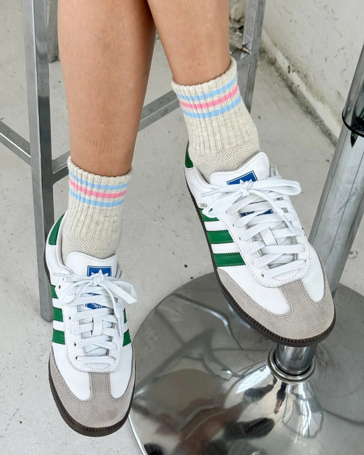 Girlfriend Socks Bright Grey