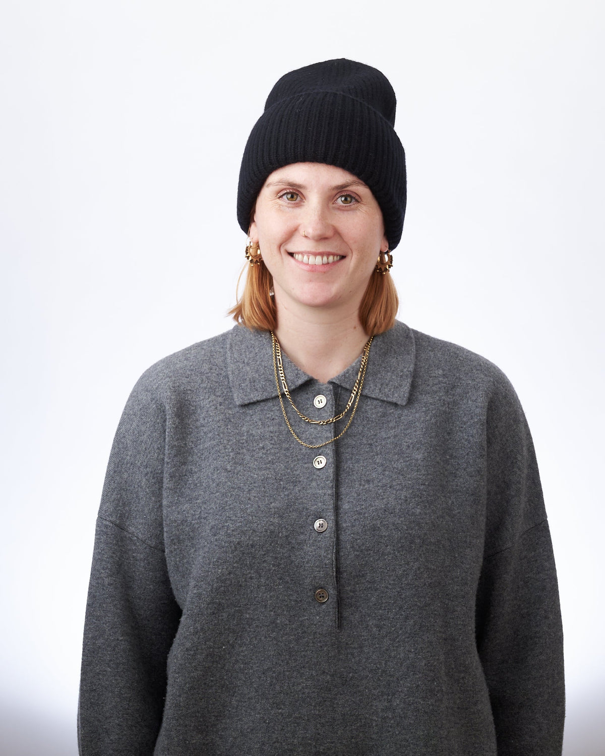 Billy Bamboo Merino Wool Everyday Beanie - Black additional official product view