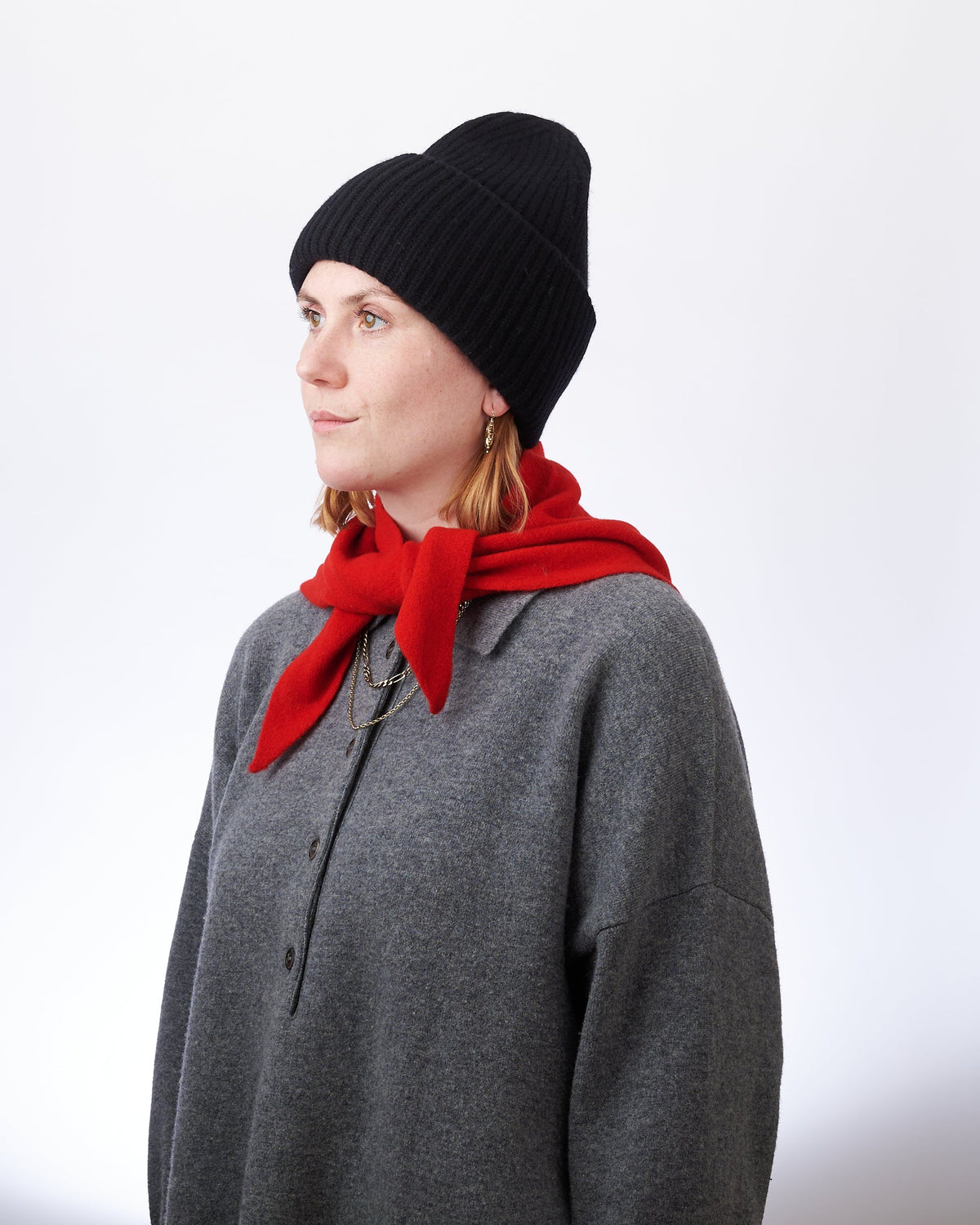 Billy Bamboo Merino Wool Everyday Beanie - Black additional official product view