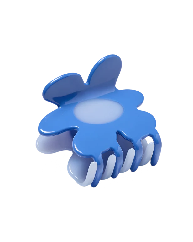 Flower Claw in Periwinkle + Blue