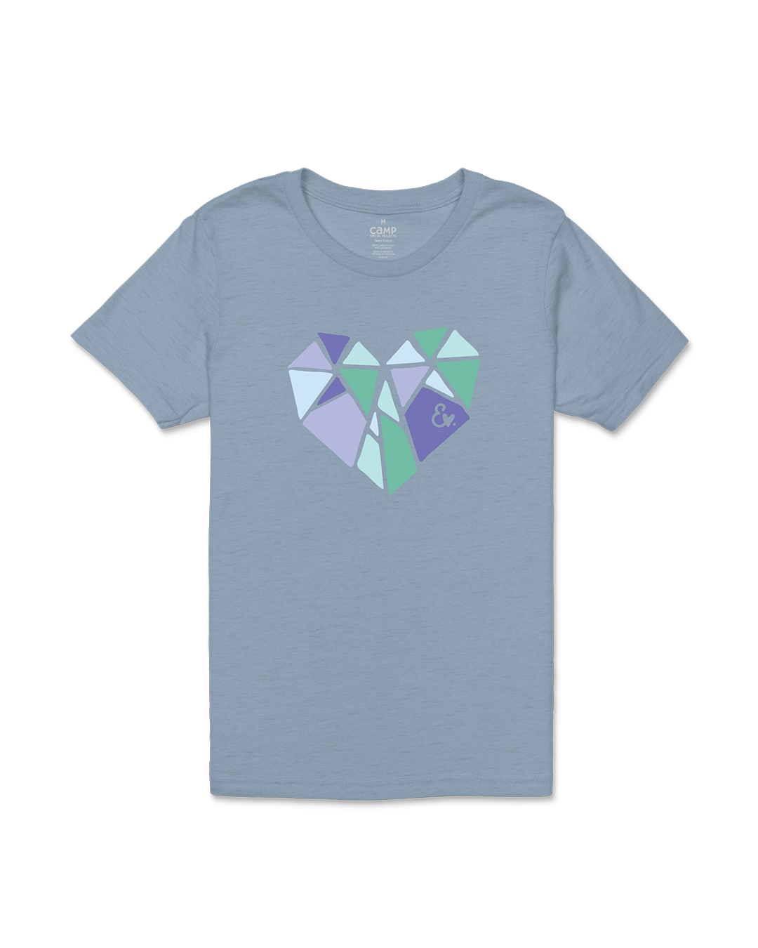 Mountain Heart Kids T-Shirt - Stone Blue