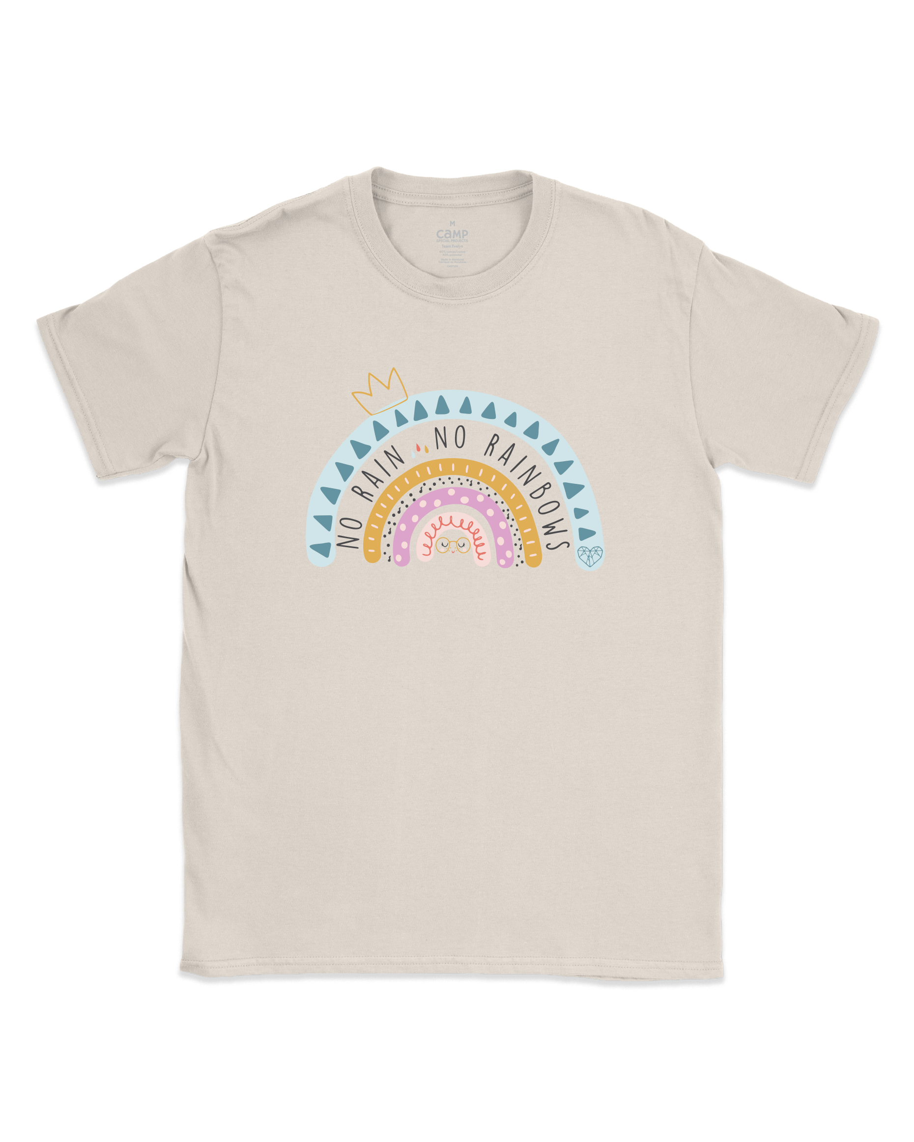 No Rain No Rainbows T-Shirt - Bone