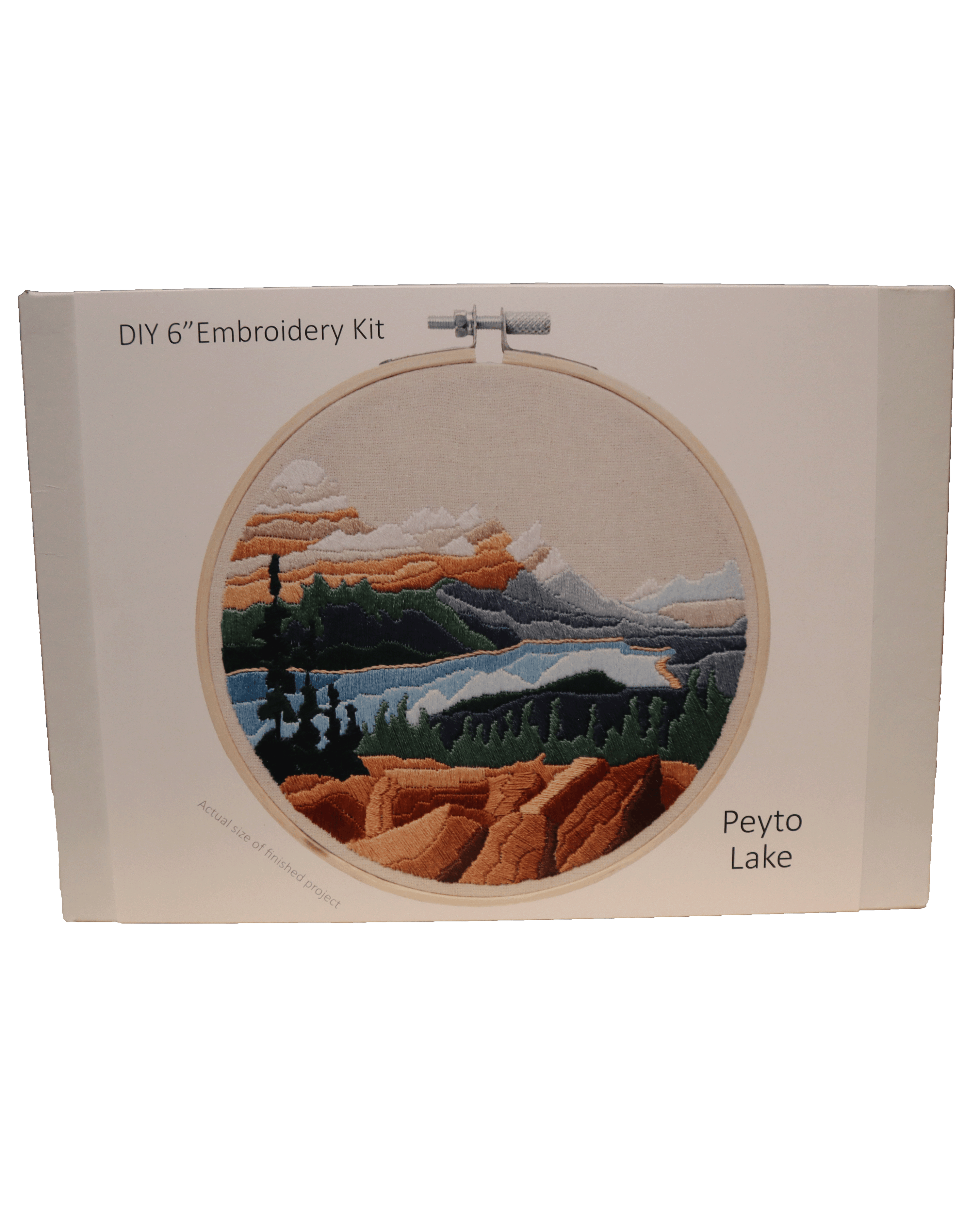 Peyto Lake Diy Embroidery Kit