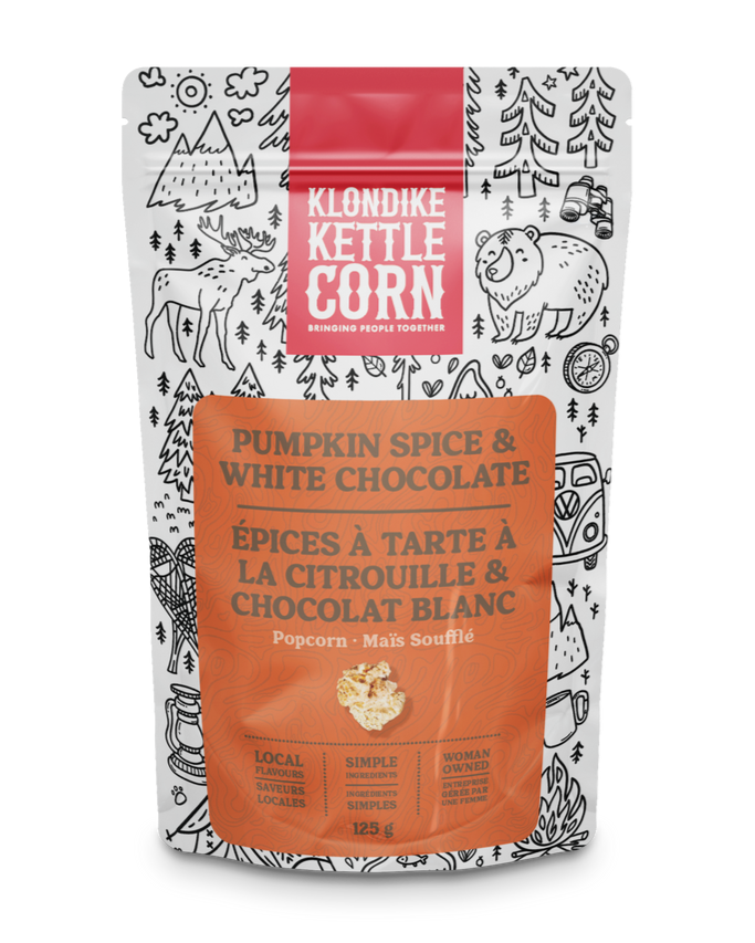 Pumpkin Spice & White Chocolate Kettle Corn