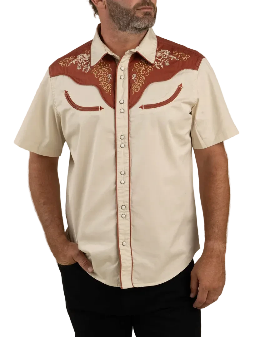 The Cody Western Shirt - Oat