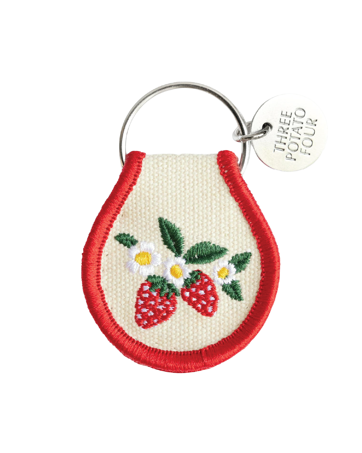 Patch Keychain - Strawberry Blossom