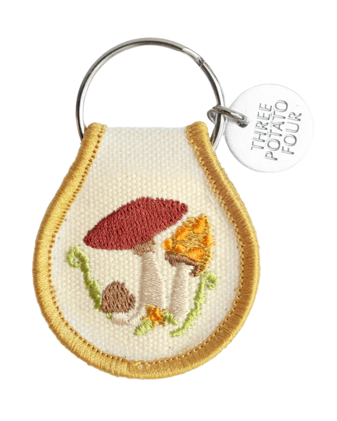 Patch Keychain - Mushroom Field