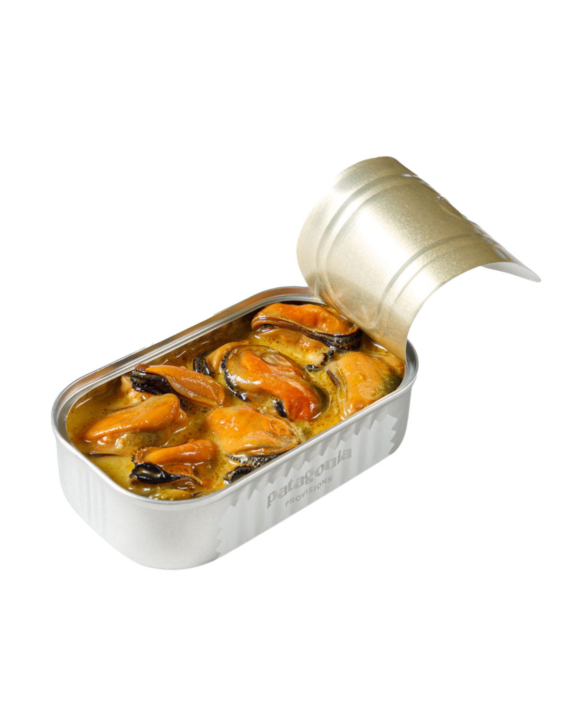 Patagonia Smoked Mussels opened
