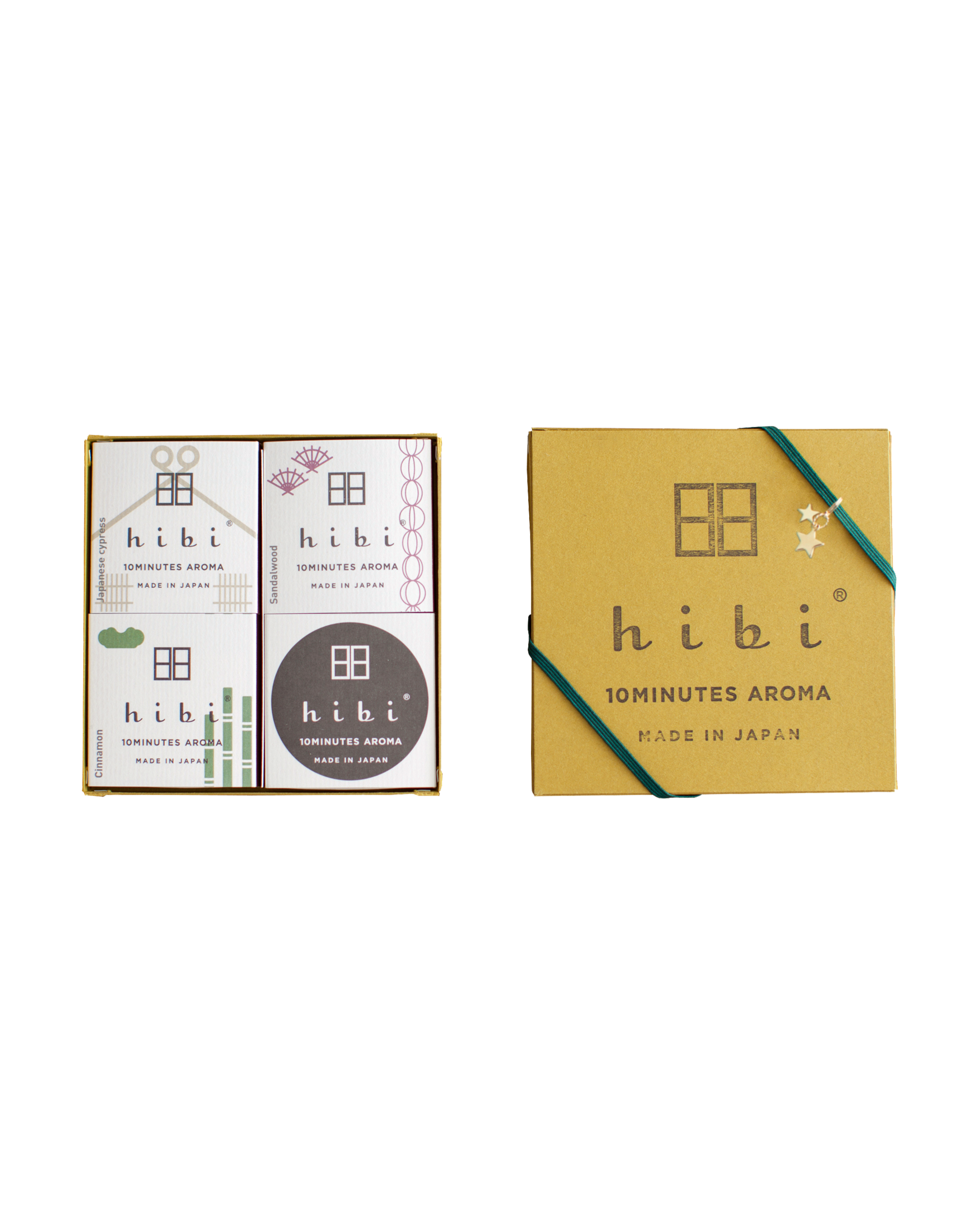 Yellow Gift Box of 3 hibi Japanese fragrances