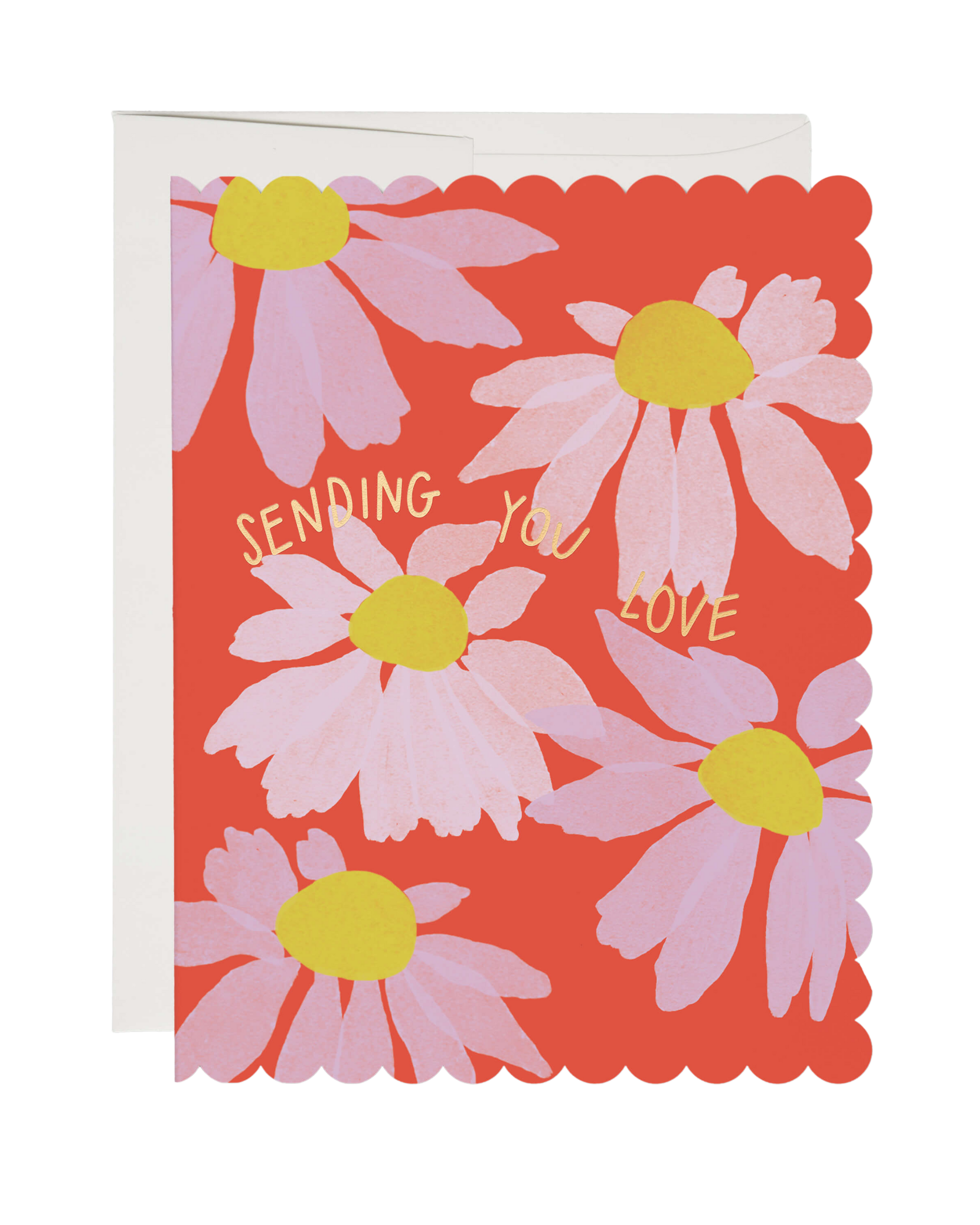 Scalloped Coneflower Card