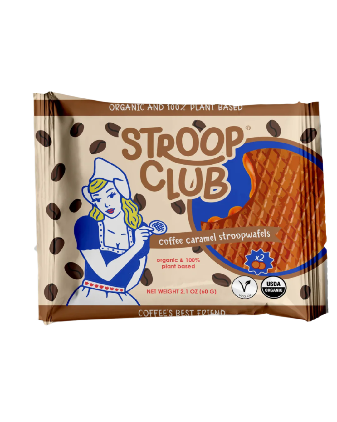 Vegan Coffee Caramel Stroopwafel