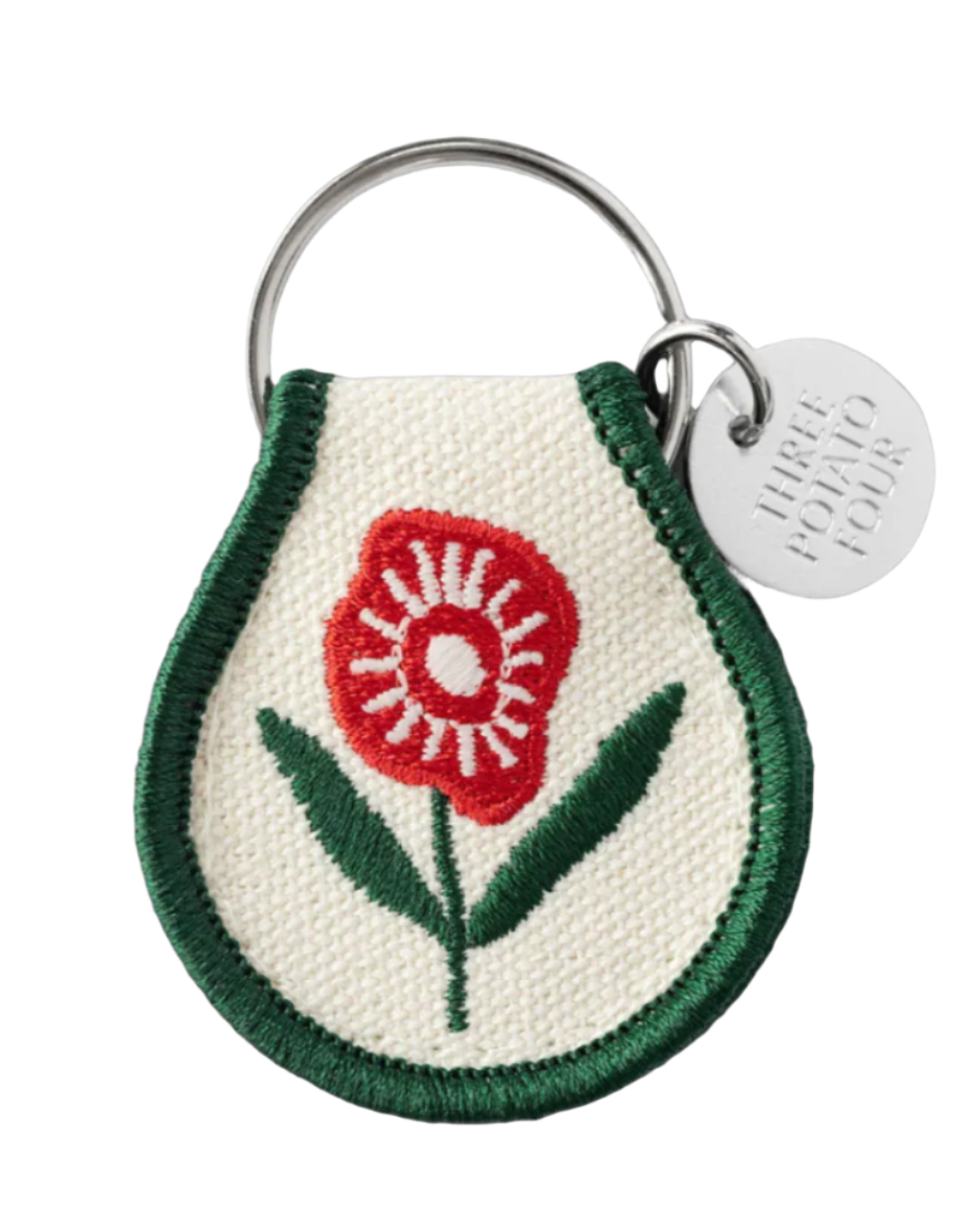 Patch Keychain - Poppy Flower