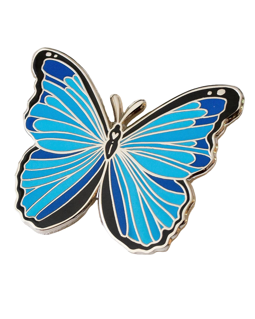 Blue Morpho Butterfly Enamel Pin