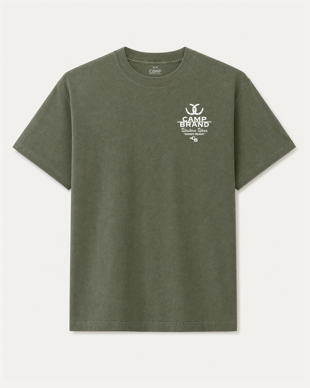 Cowboy Code Vintage T-Shirt - Faded Moss