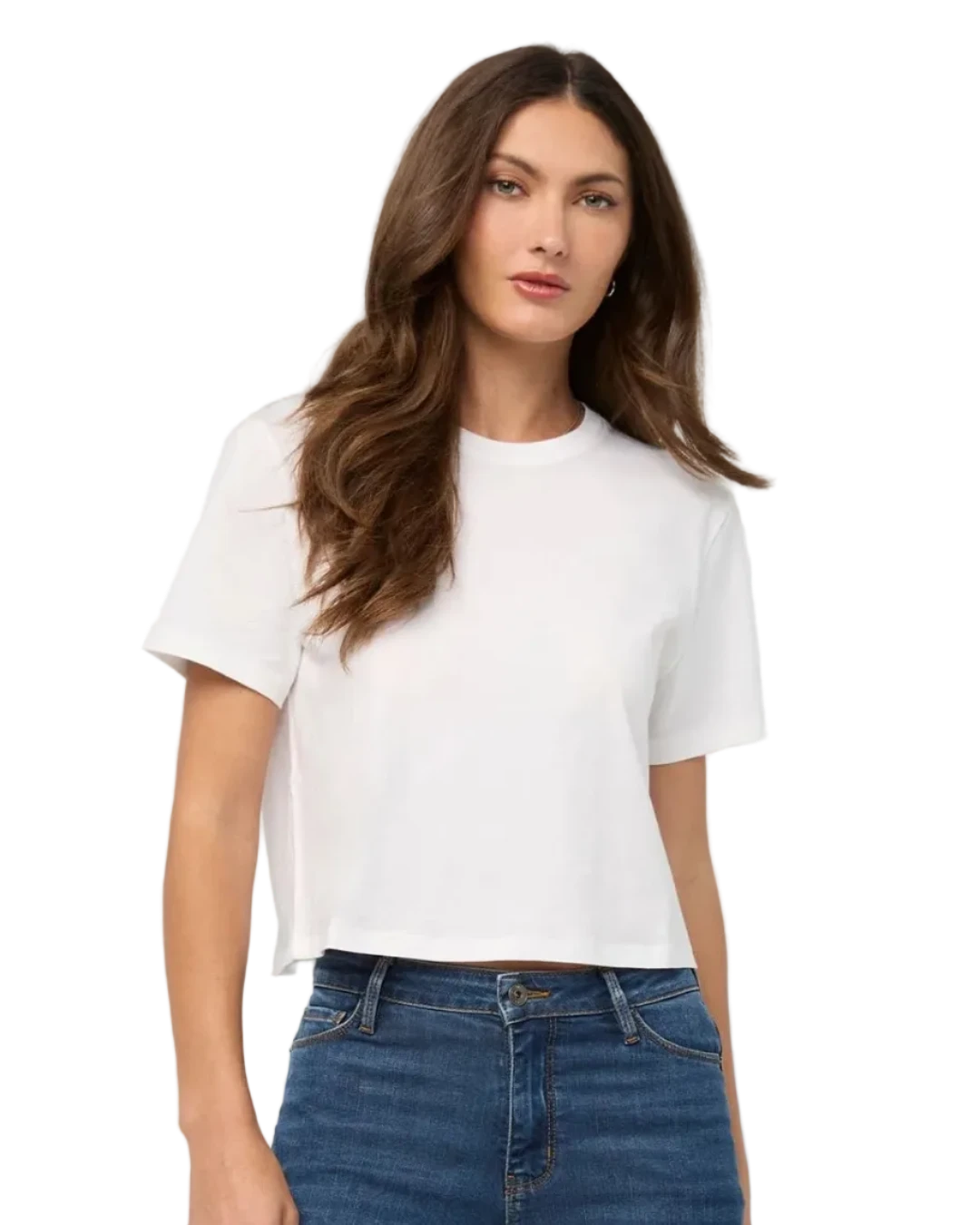 PurePima Boxy Tee - White