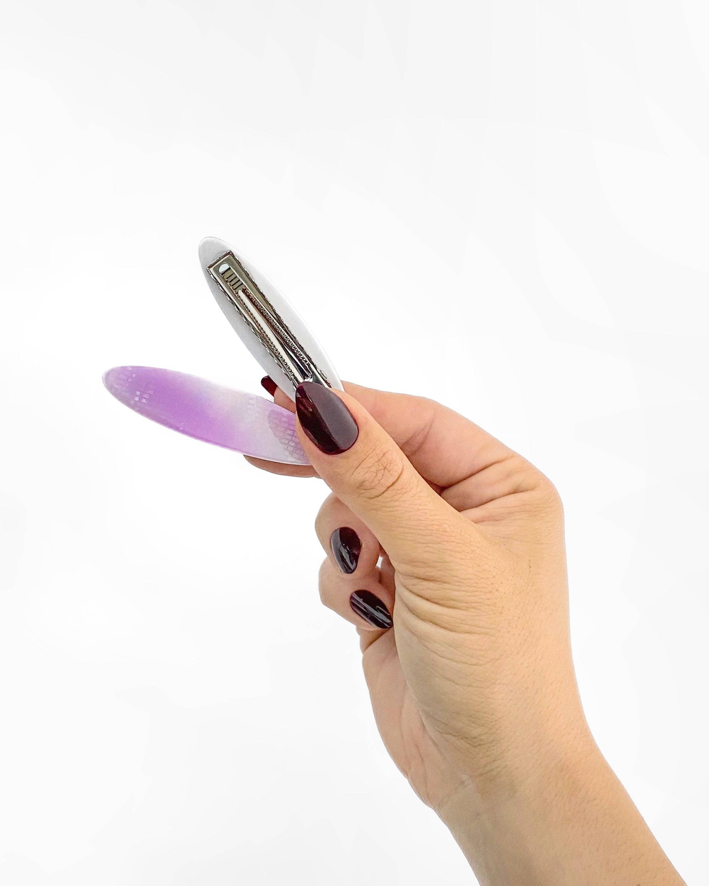 Allie Clips in Oval Shimmer