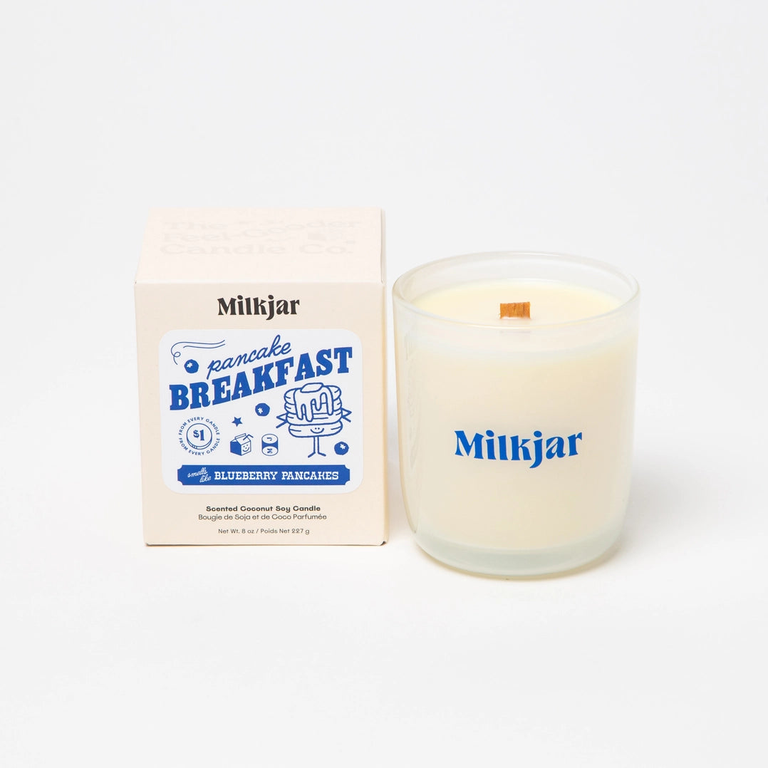Pancake Breakfast Candle