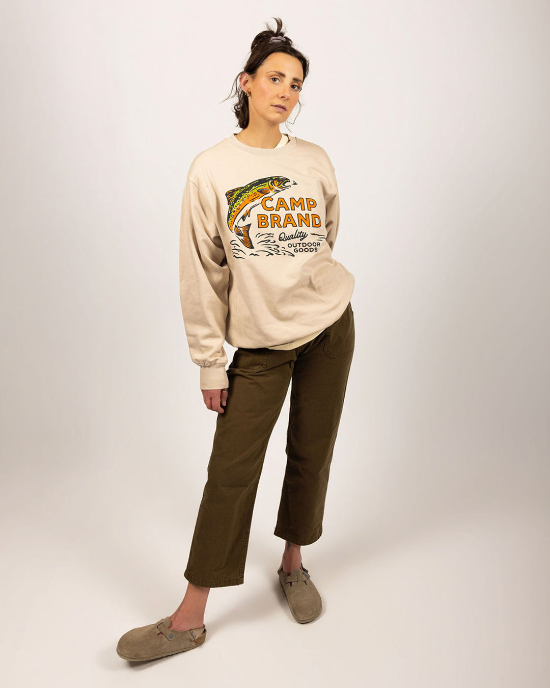 Tight Lines Everyday Crewneck - Sand