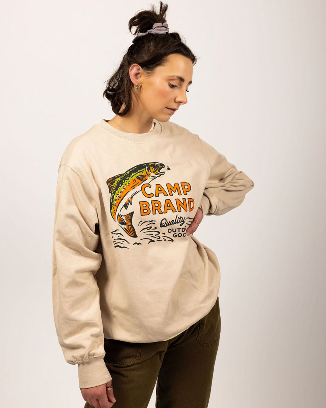 Tight Lines Everyday Crewneck - Sand