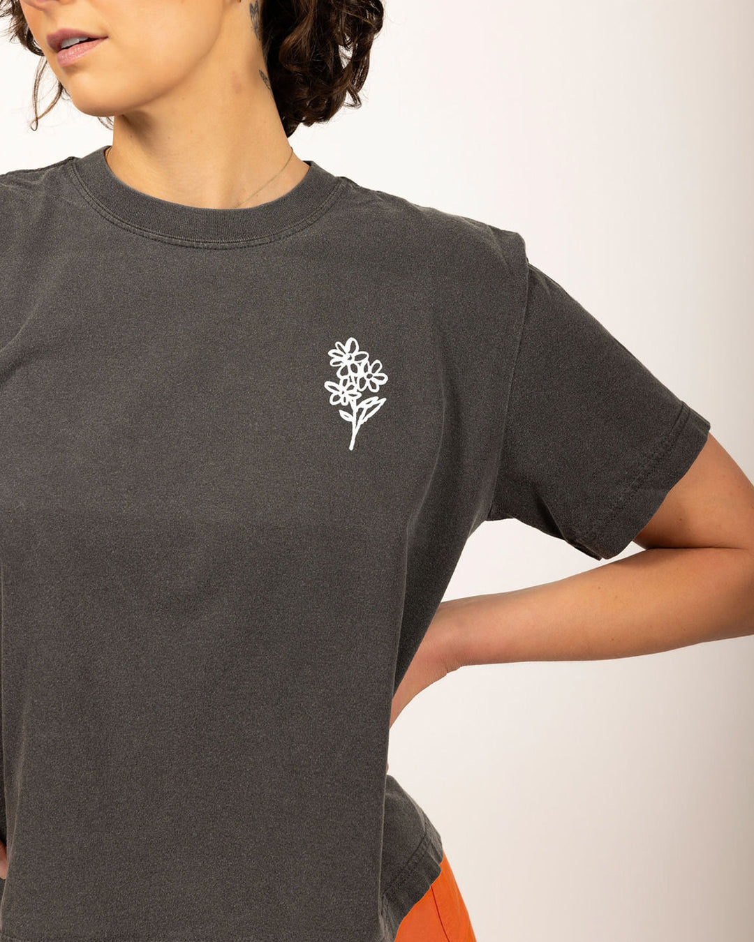 Wildflowers W's Vintage T-Shirt - Faded Black