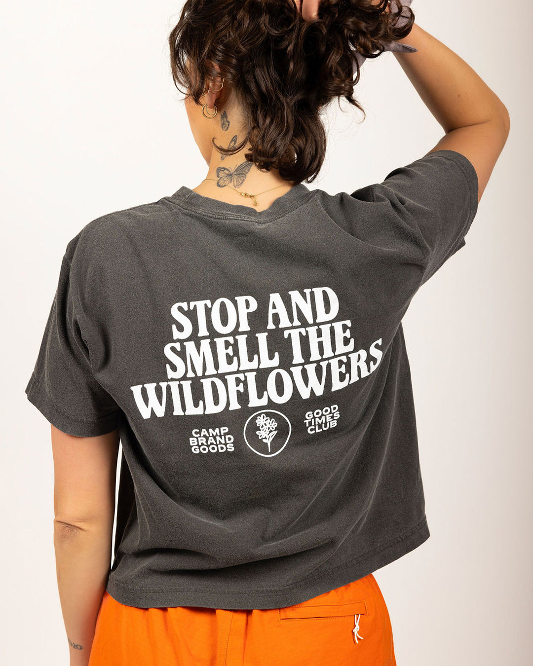 Wildflowers W's Vintage T-Shirt - Faded Black