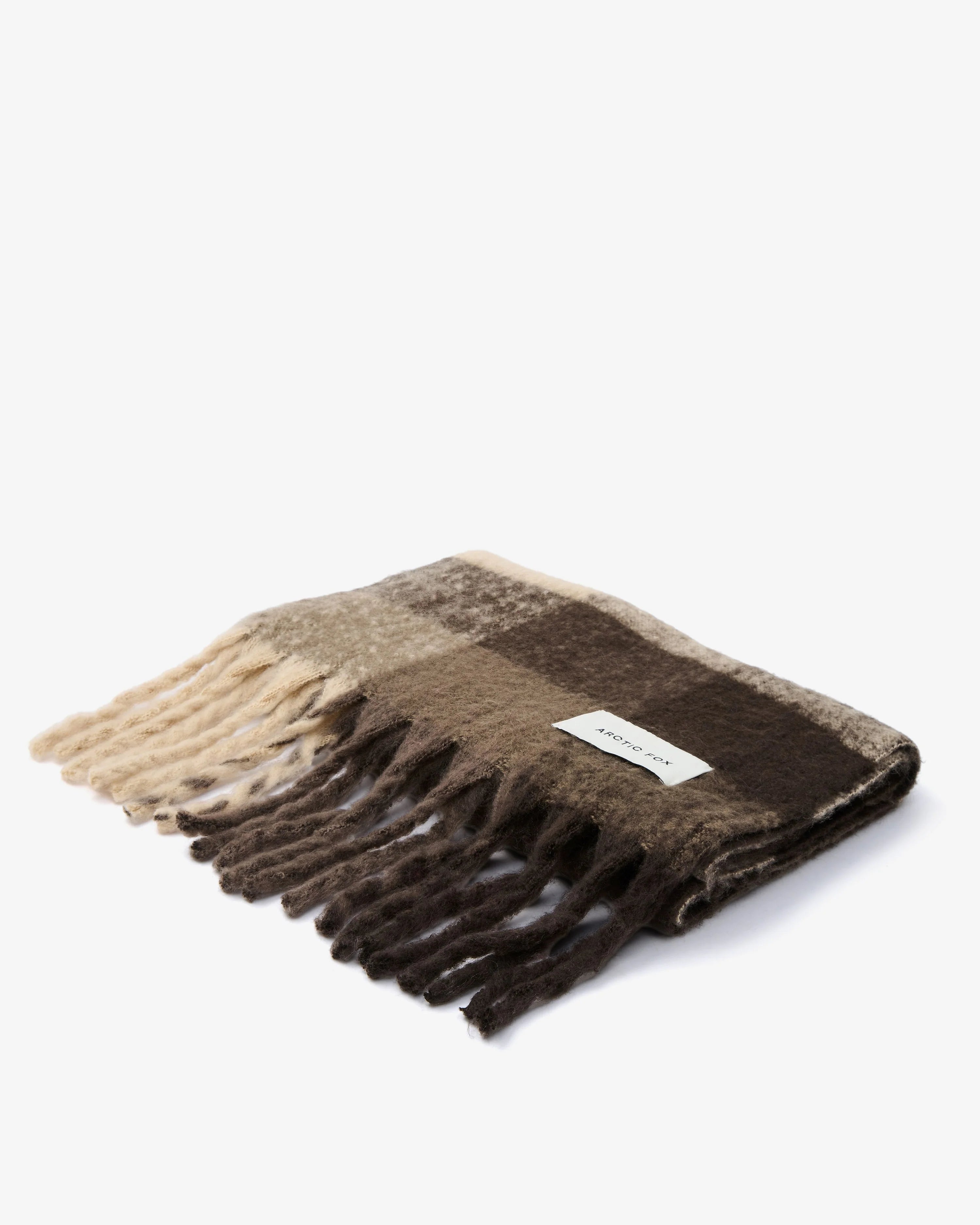 The Reykjavik Scarf Brown Check