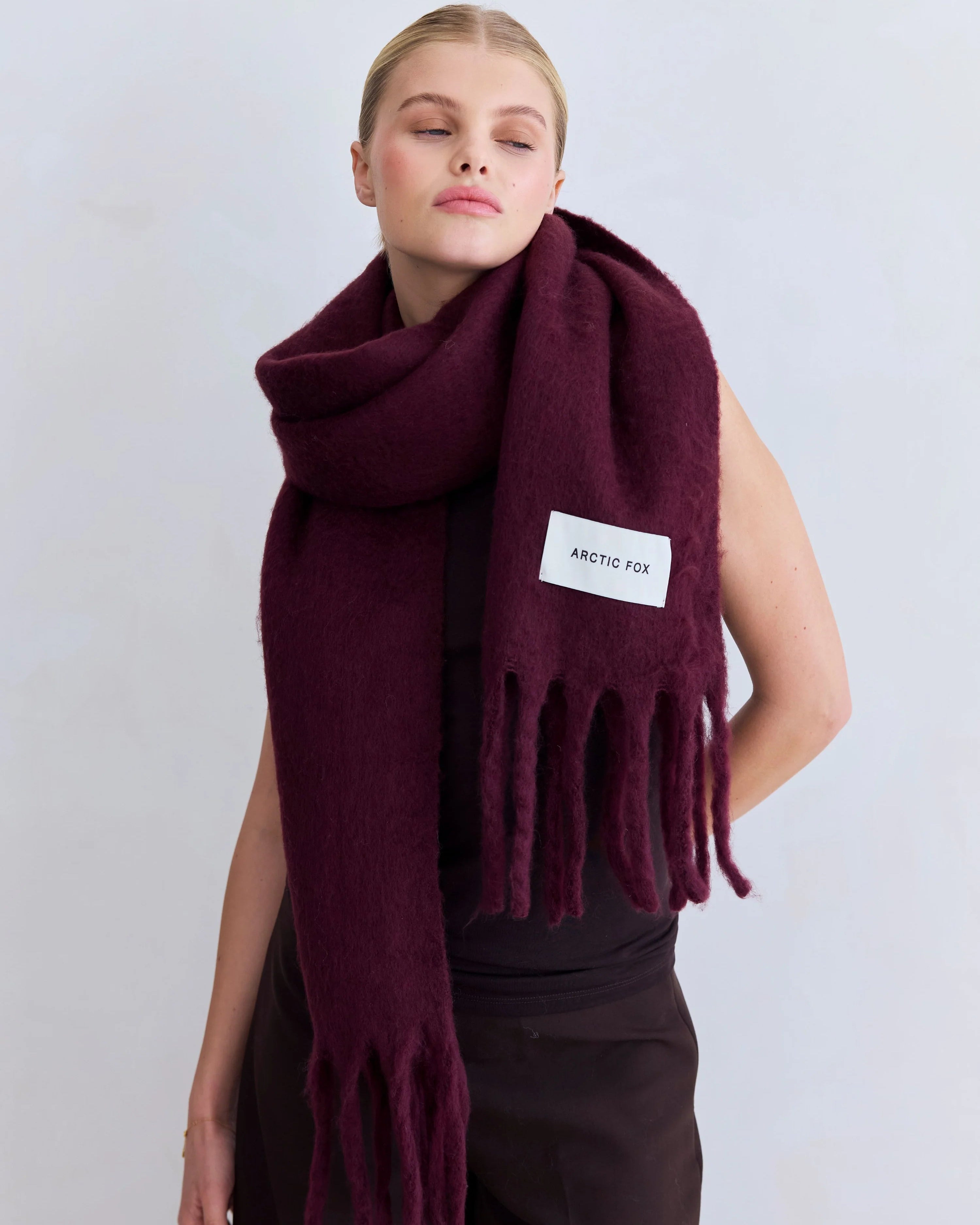 The Stockholm Scarf Cherry Lacquer