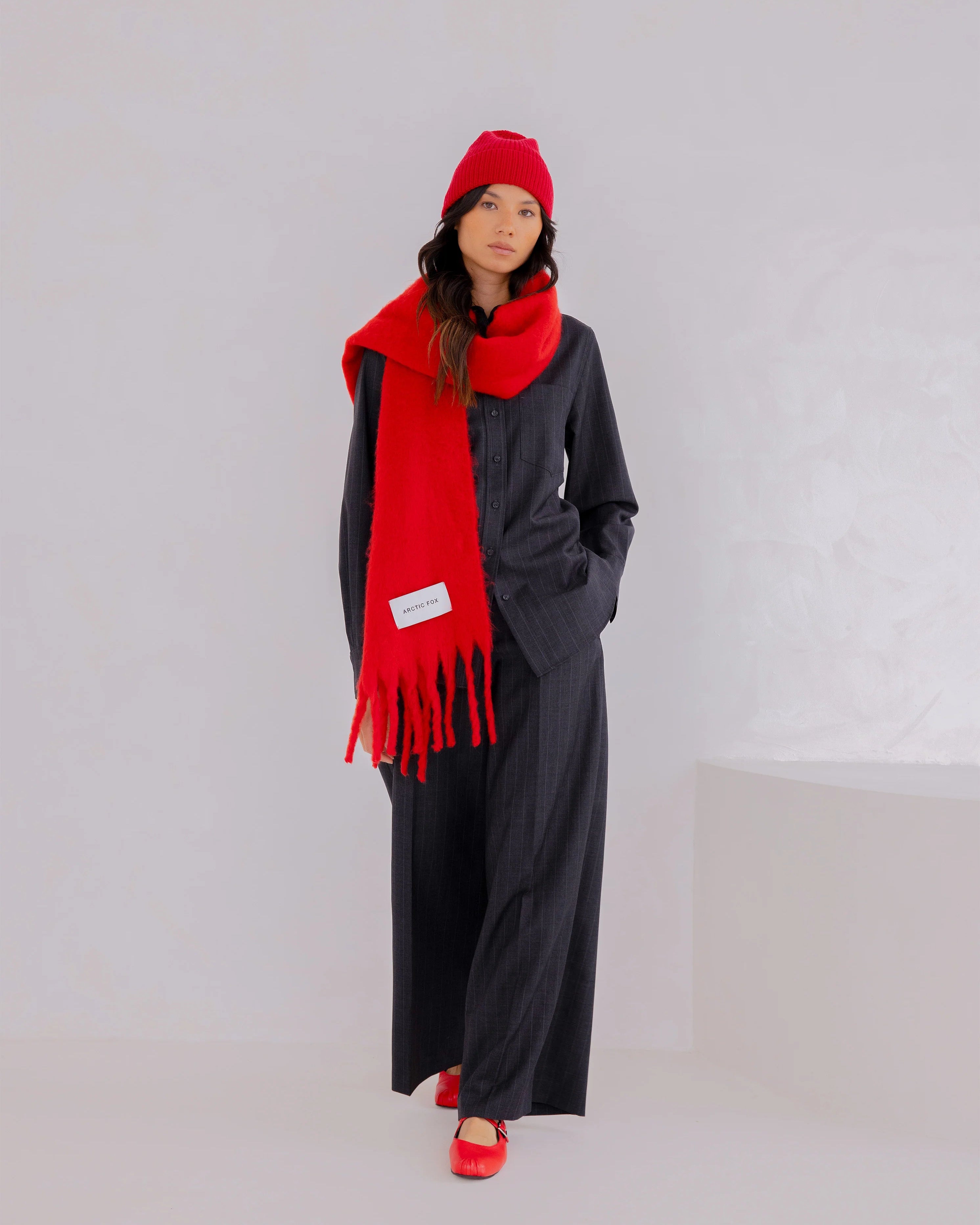The Stockholm Scarf Crimson Red