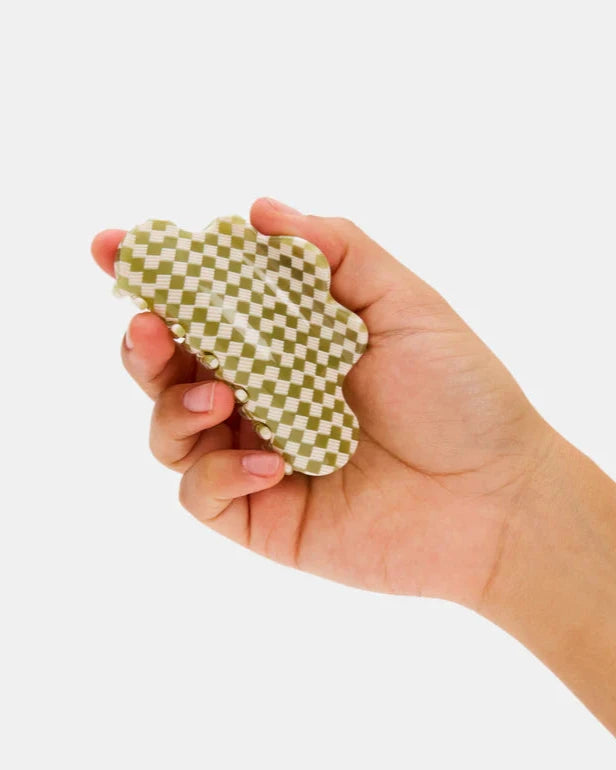 Baby Nimbus Claw in Olive Check