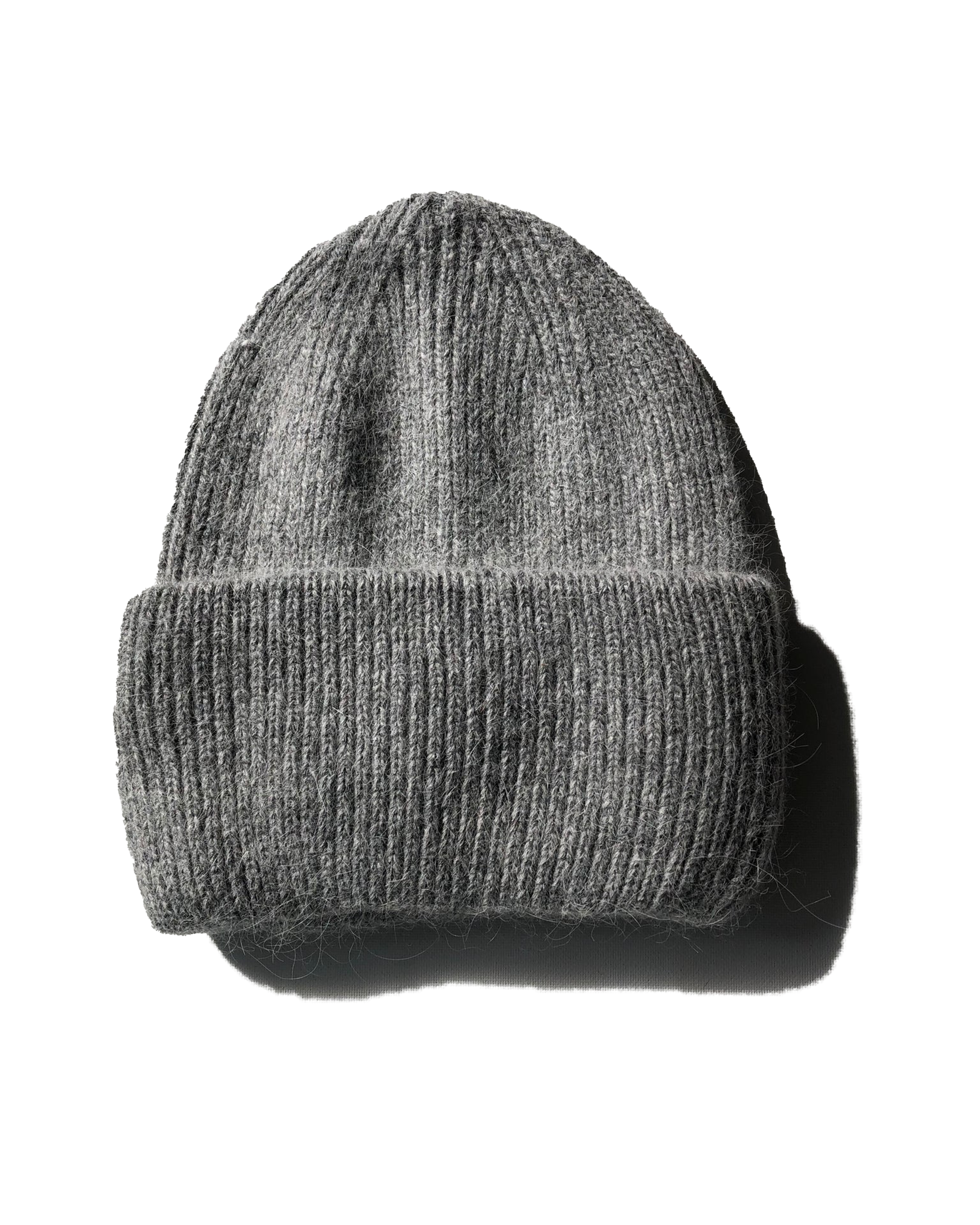 Royal Angora Wool Beanie - Mid Gray