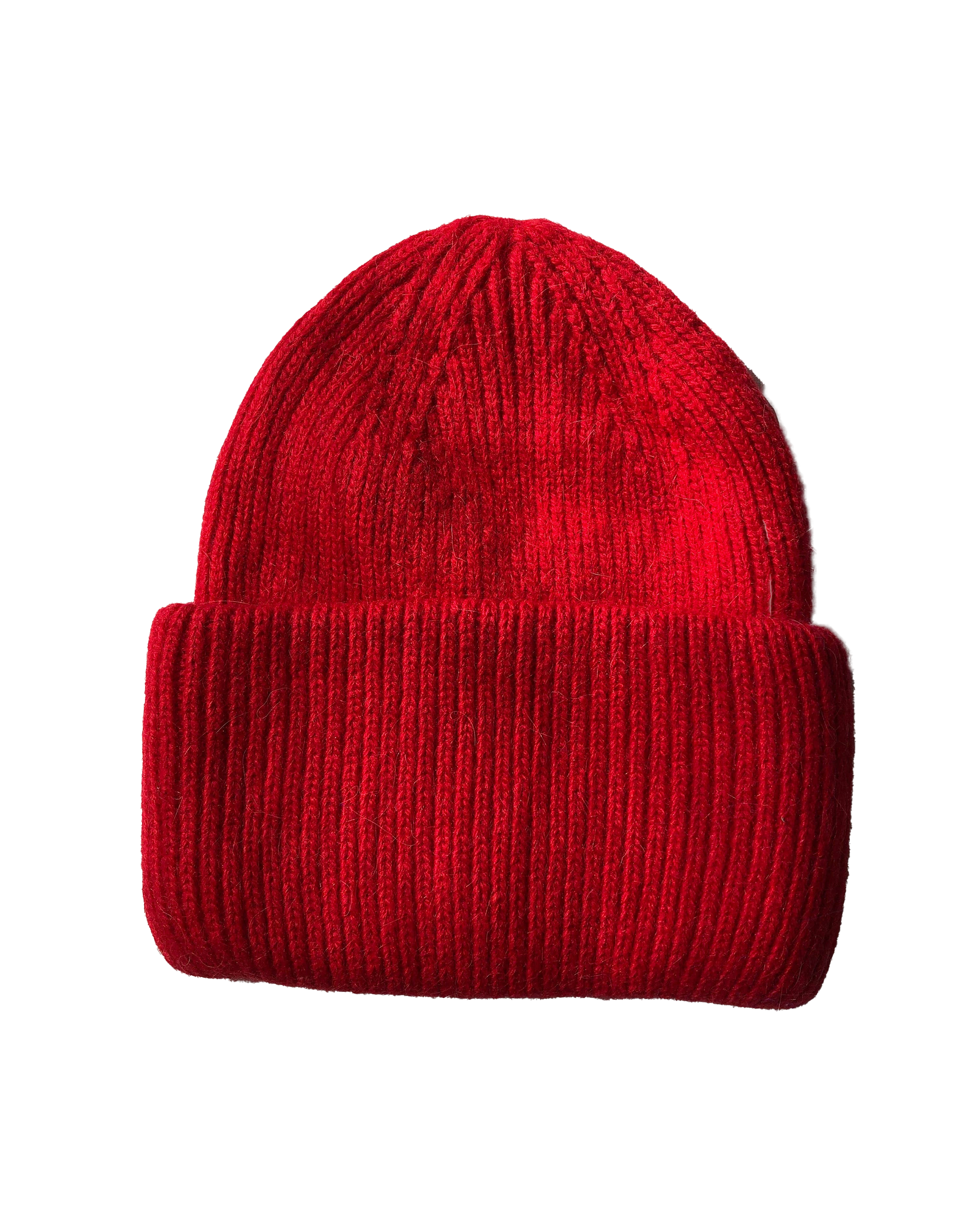 Royal Angora Wool Beanie - Red