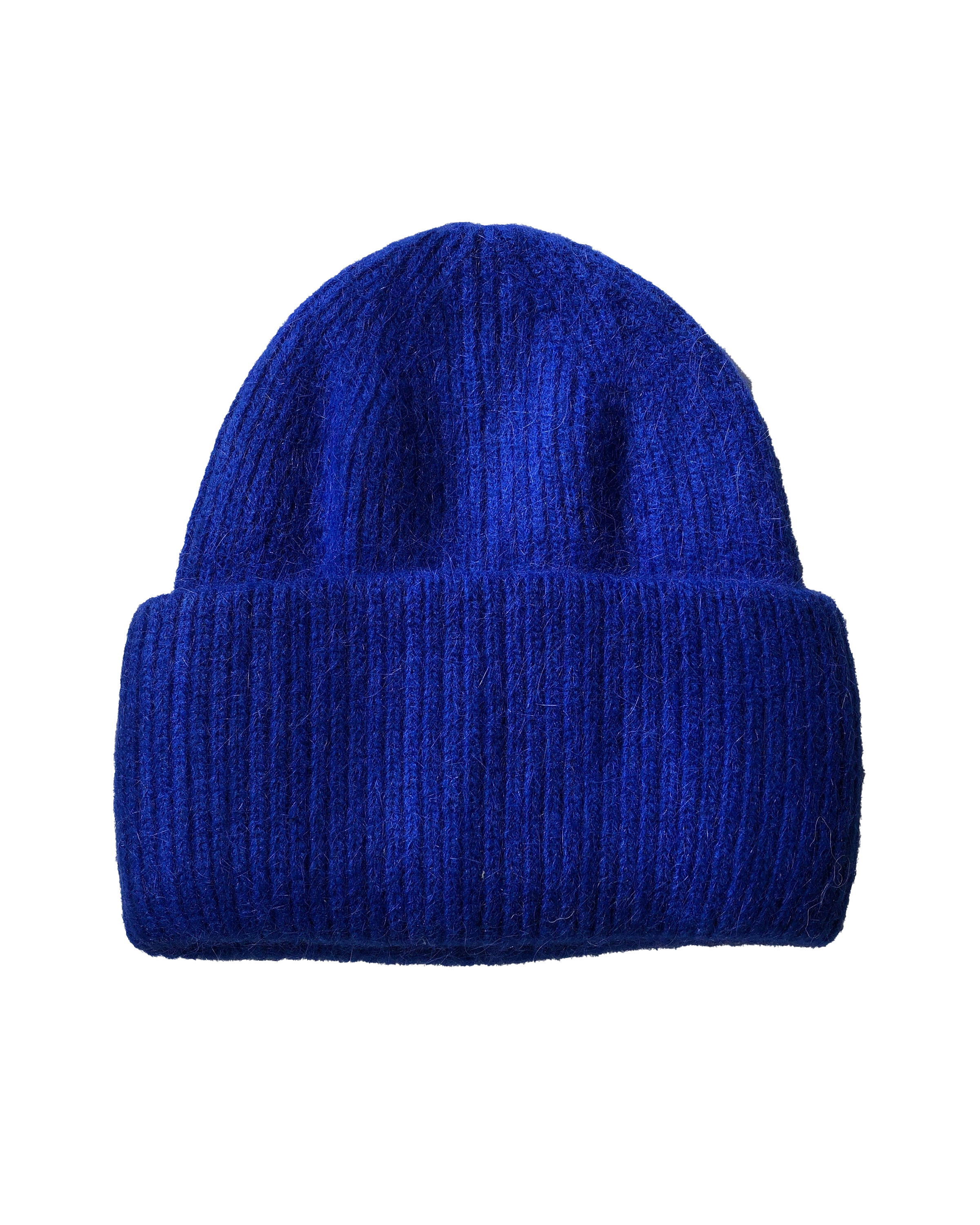 Royal Angora Wool Beanie - Royal Blue