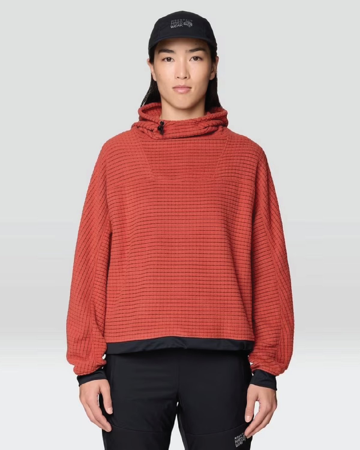 Women's Summit Grid Big Grid Hoody - Mars Red