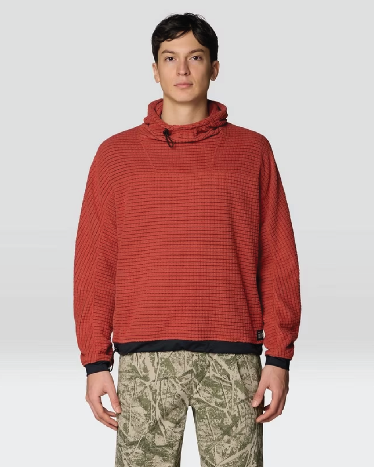 Men's Summit Grid Big Grid Hoody - Mars Red