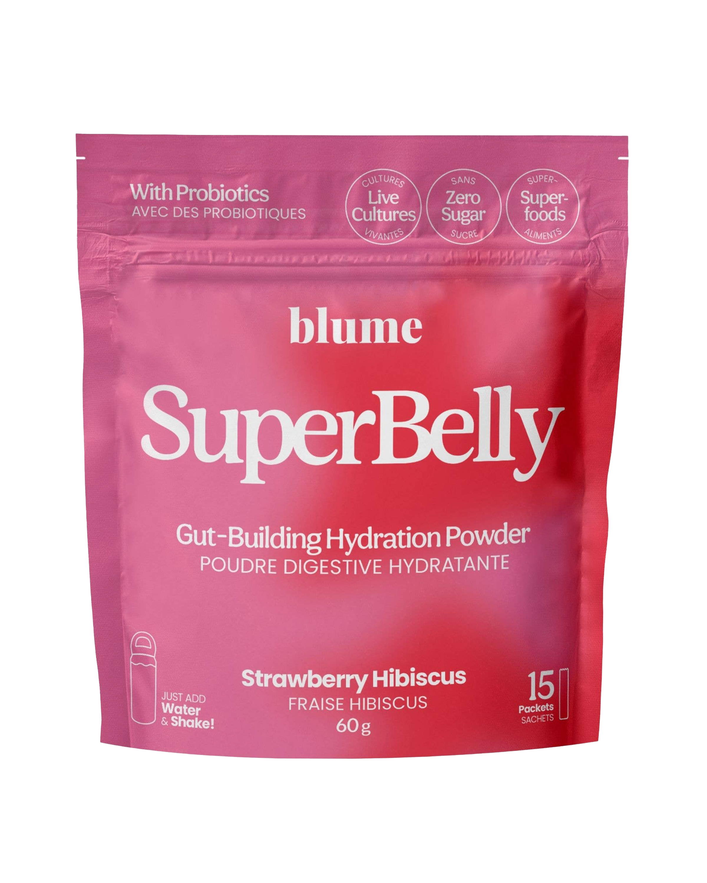 SuperBelly Hydration Powder - Strawberry Hibiscus