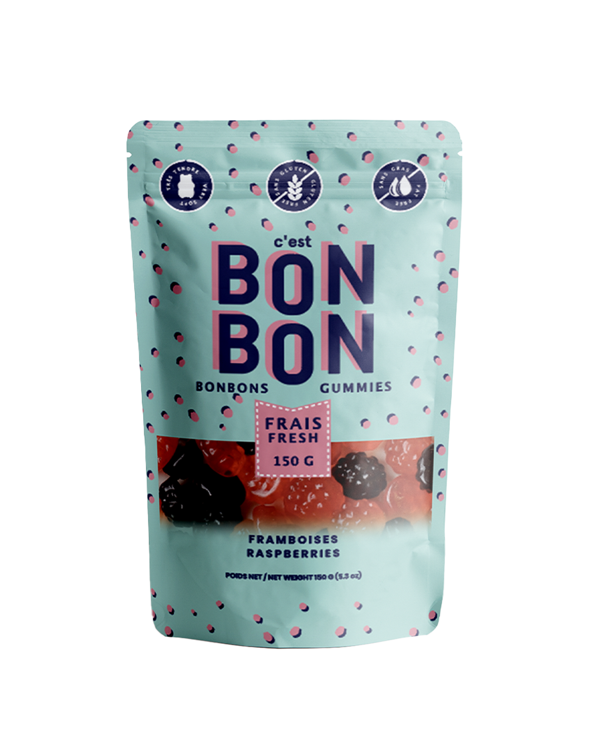 Raspberries Gummy Candies