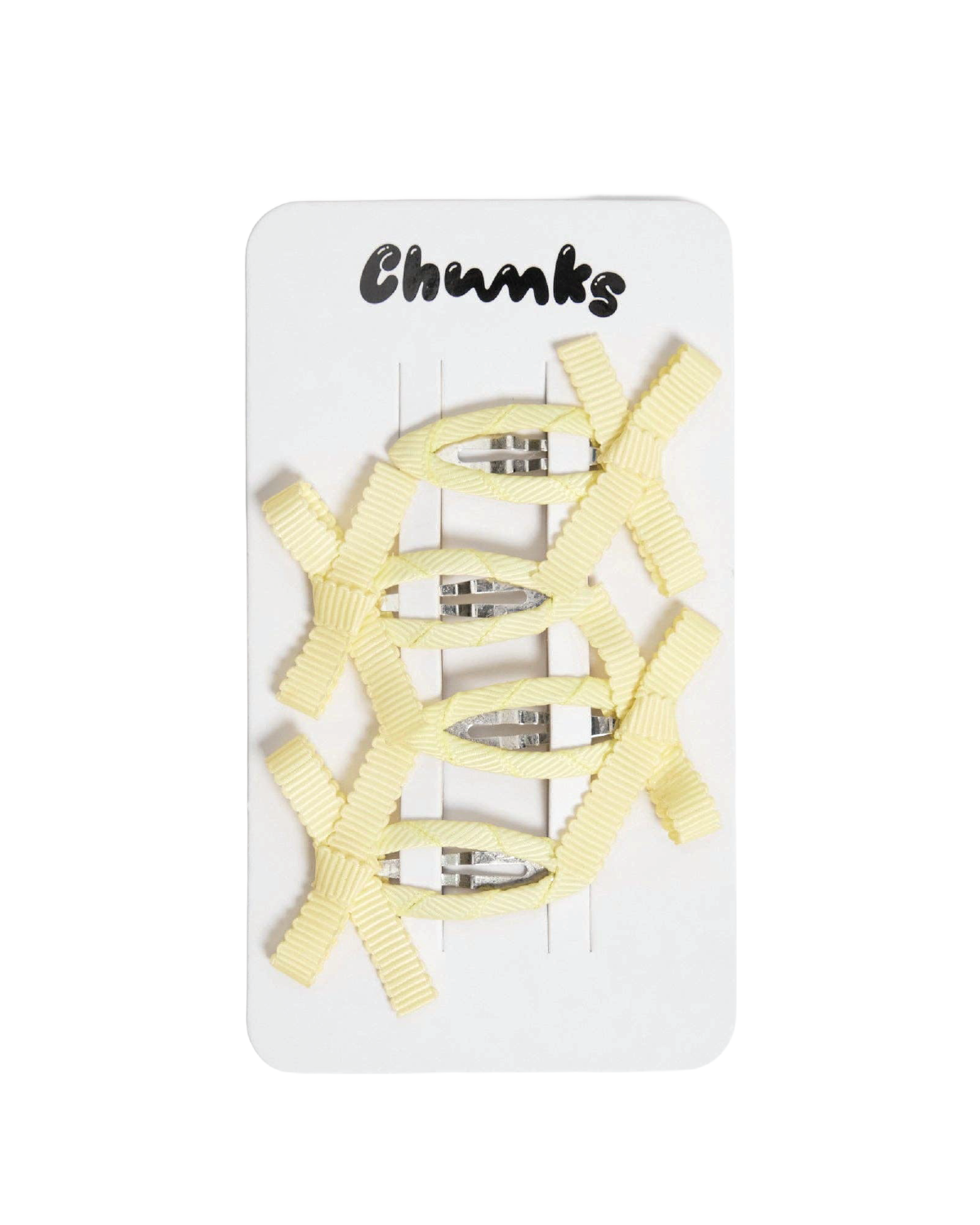Bow Snap Clips in Butter