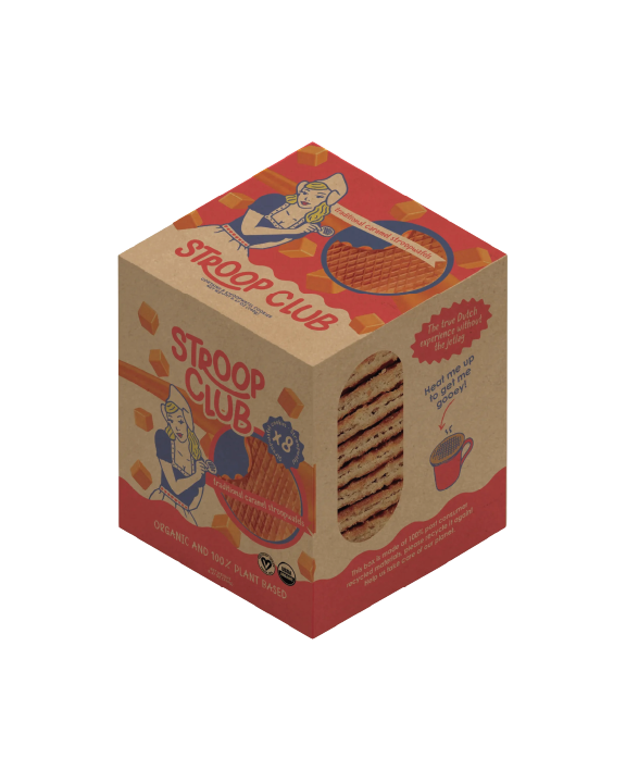 Vegan Traditional Caramel Stroopwafel - 8 Pack