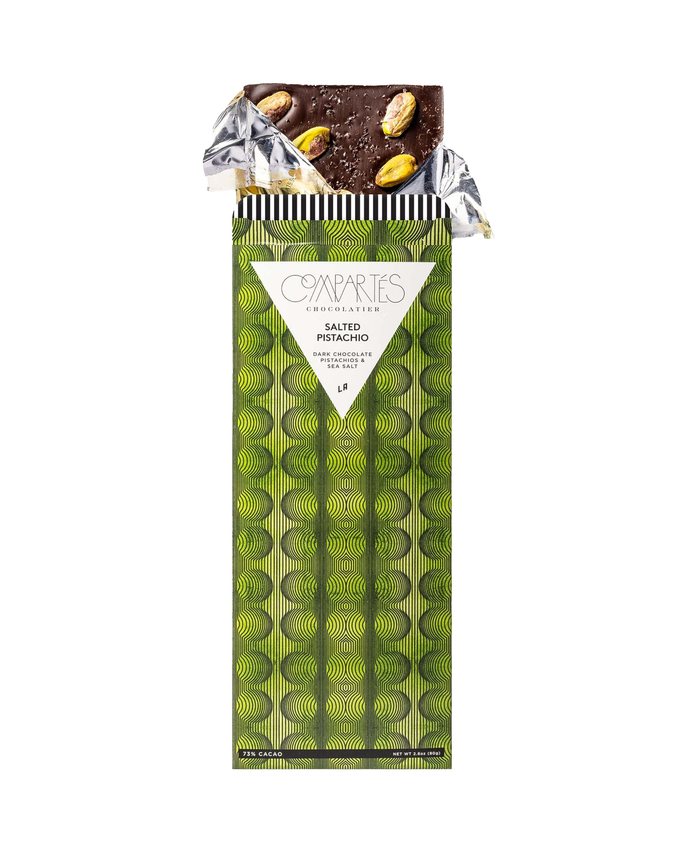 Salted Pistachio Dark Chocolate Bar