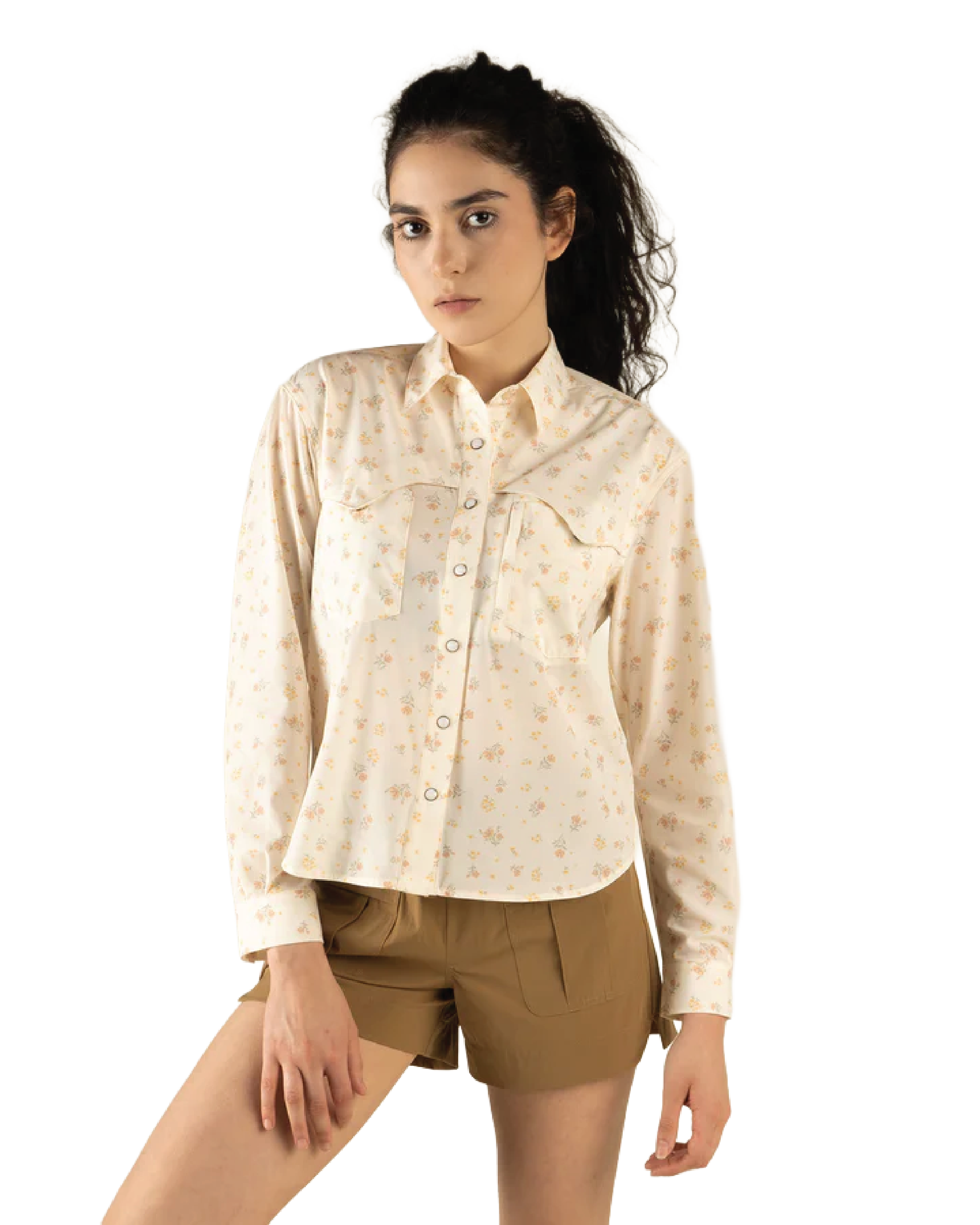 Women's Confluence Tech Long Sleeve T-Shirt - Dustbloom Antique White