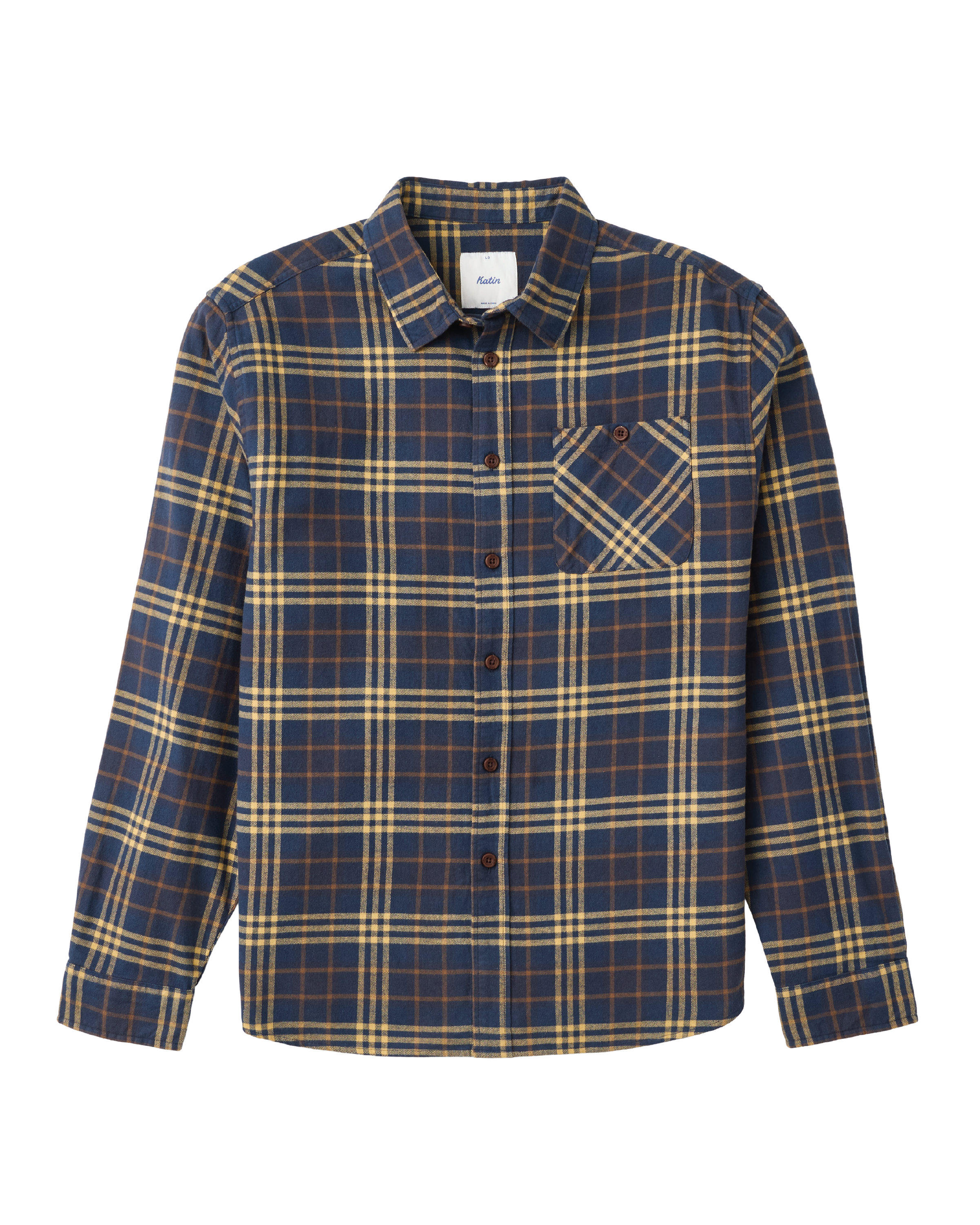 Derek Flannel - Washed Blue