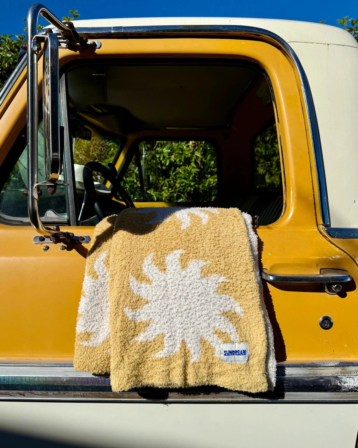 Sun Plush Throw - Marigold Yellow