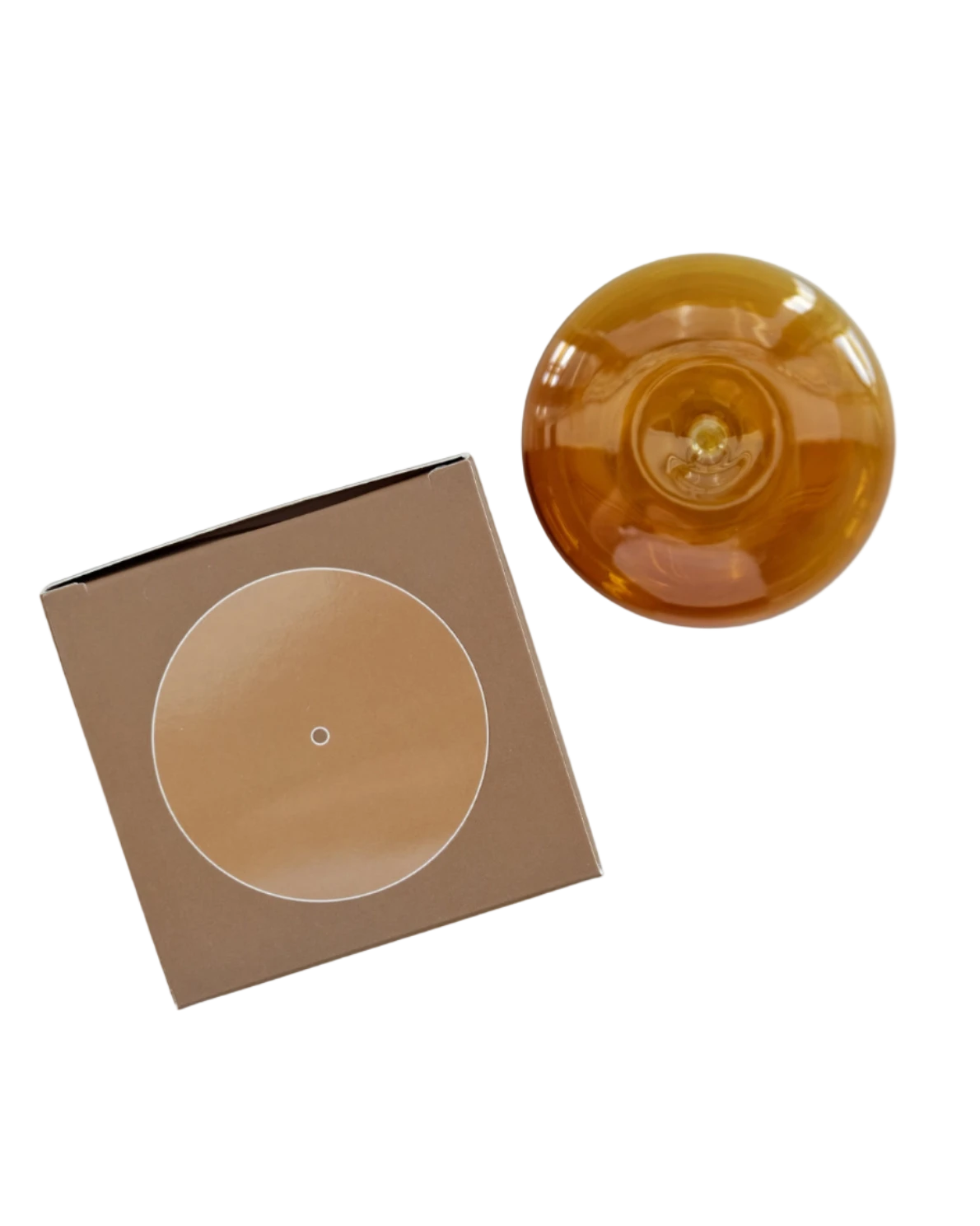 Glass Bubble Incense Holder - Amber