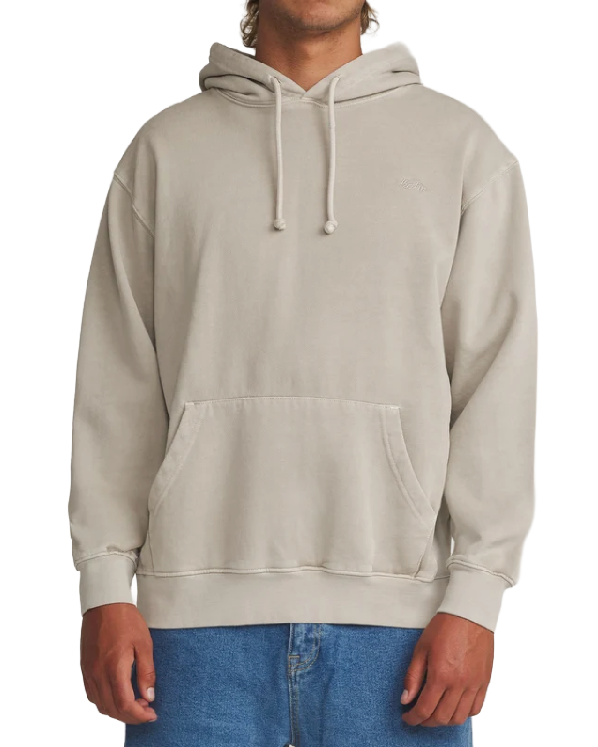 Embroidered Hoodie - Birch Vintage Wash